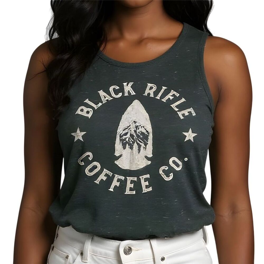 Black Rifle Coffee Co Women's Black Sleeveless Tank Top Size M Casual